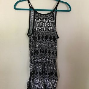 B&W Boho Romper